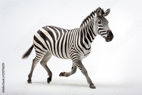 Zebra Running in Isolation AI Generated © Alex