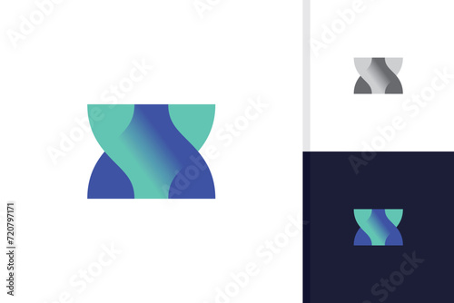 helix logo design vector template