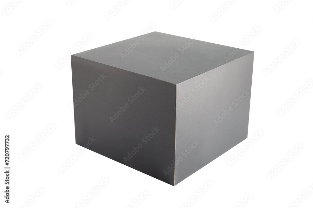 cube black box packaging isolated on white background cube black box packaging isolated on white background