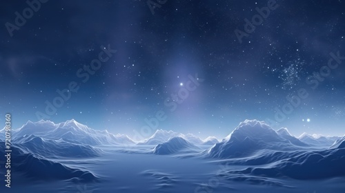 Enchanting Lightscape Illuminating Snowy Terrain AI Generated © Alex