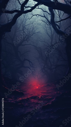 Spooky Fog: Dramatic, Dark Cinematic Background Generative AI