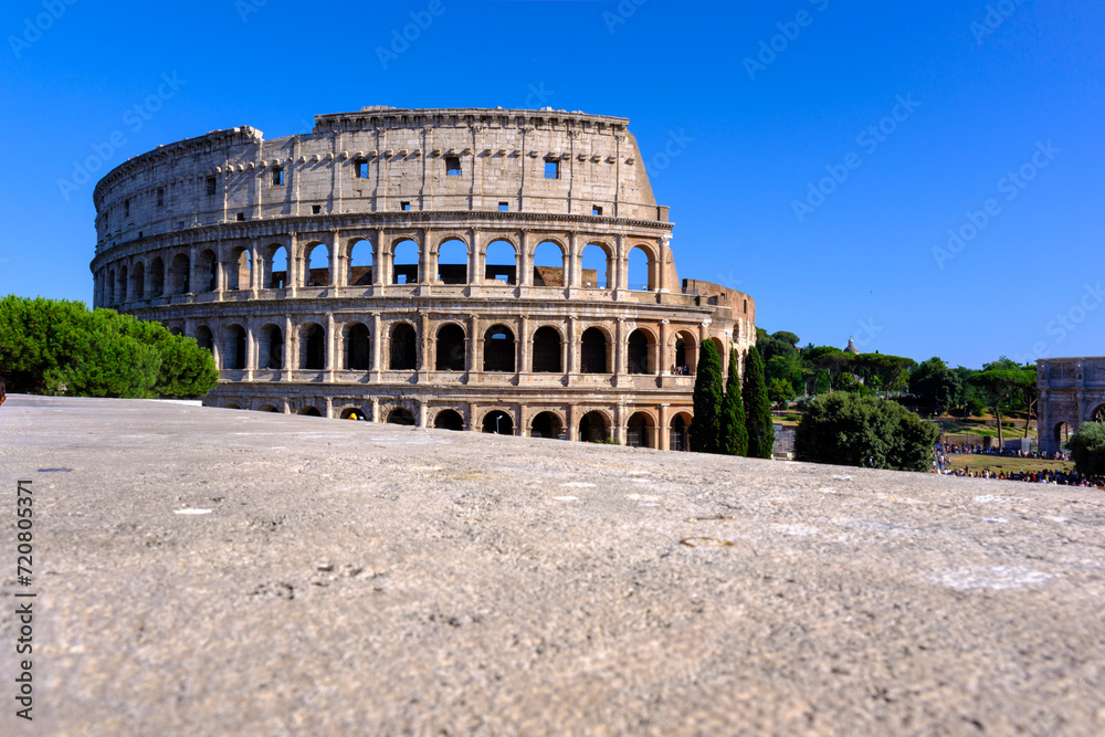 Rome Colosseum in the summertime