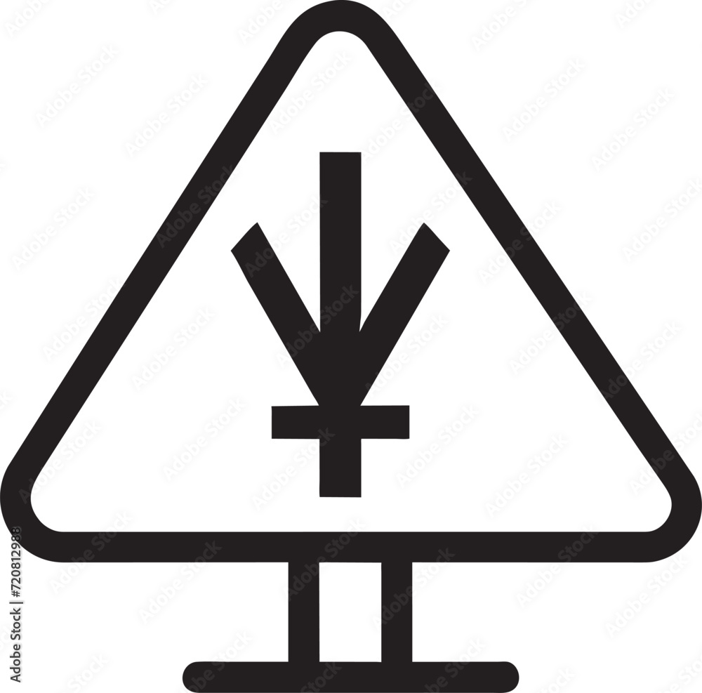 Fototapeta premium yield sign icon, icon