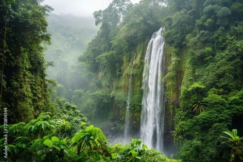 Majestic waterfall hike with rainforest canopy and wildlife viewing