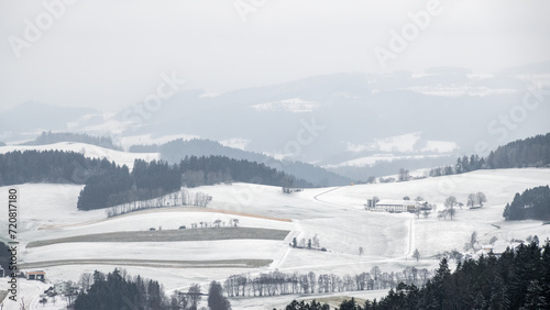 Winterliche Landschaft im Mühlviertel