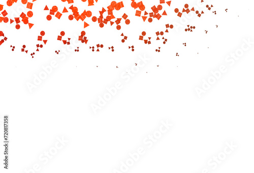 Light Red vector template with crystals, circles, squares.