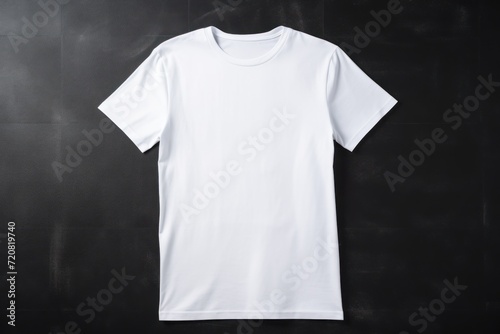 Fashion Concept: Blank Black and White T-Shirt Mock-Up for Sublimation AI Generated