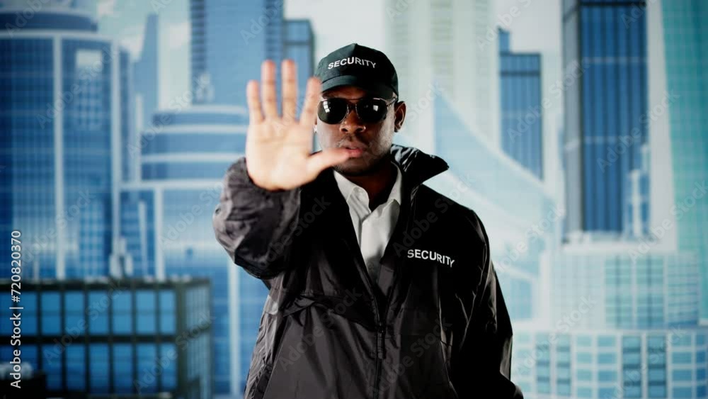 Security Guard In Uniform Security Guard In Uniform
