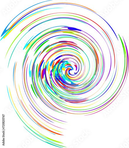 colorful spiral in racing speed