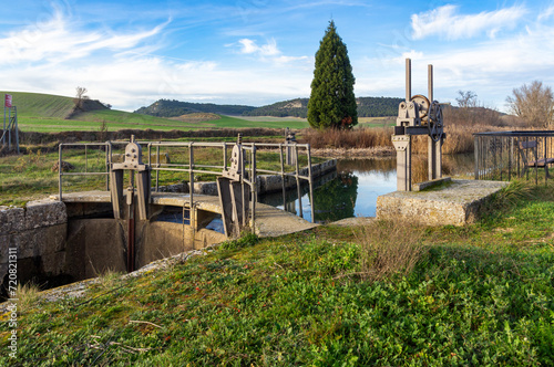 Hydraulic Control: Facilities of the Locks in Palencia on the Canal de Castilla. photo