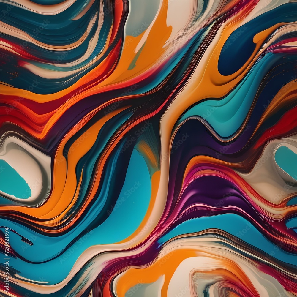 Fototapeta premium Abstract art with dynamic brushstrokes and splatters in bold colors Expressive and artistic background for contemporary or creative designs1