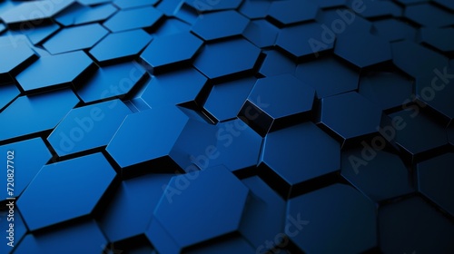 Graphic background  gradient pattern of royal blue to deep navy  using simple hexagon shapes to convey modern sophistication.