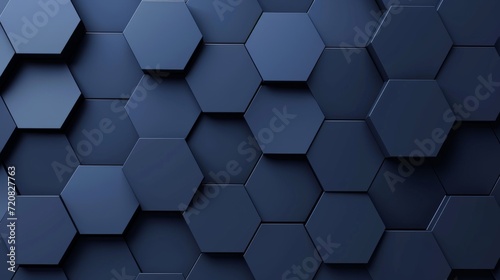 Graphic background, gradient pattern of royal blue to deep navy, using simple hexagon shapes to convey modern sophistication. photo
