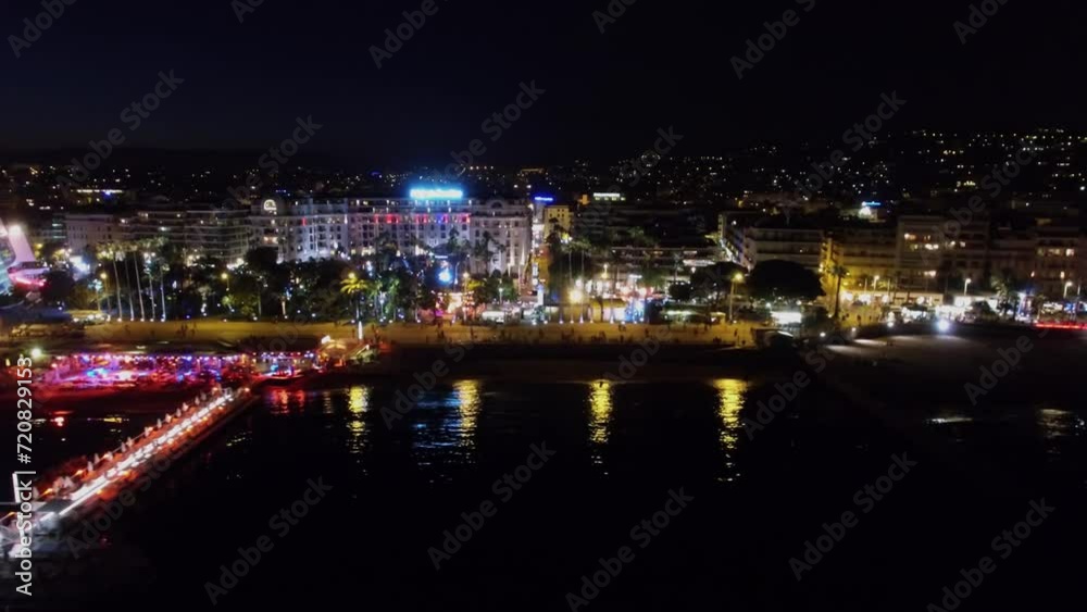 Beach of Majestic near Park Croisette and Majestic Barrier hotel on boulevard Beach of Majestic near Park Croisette and Majestic Barrier hotel on boulevard