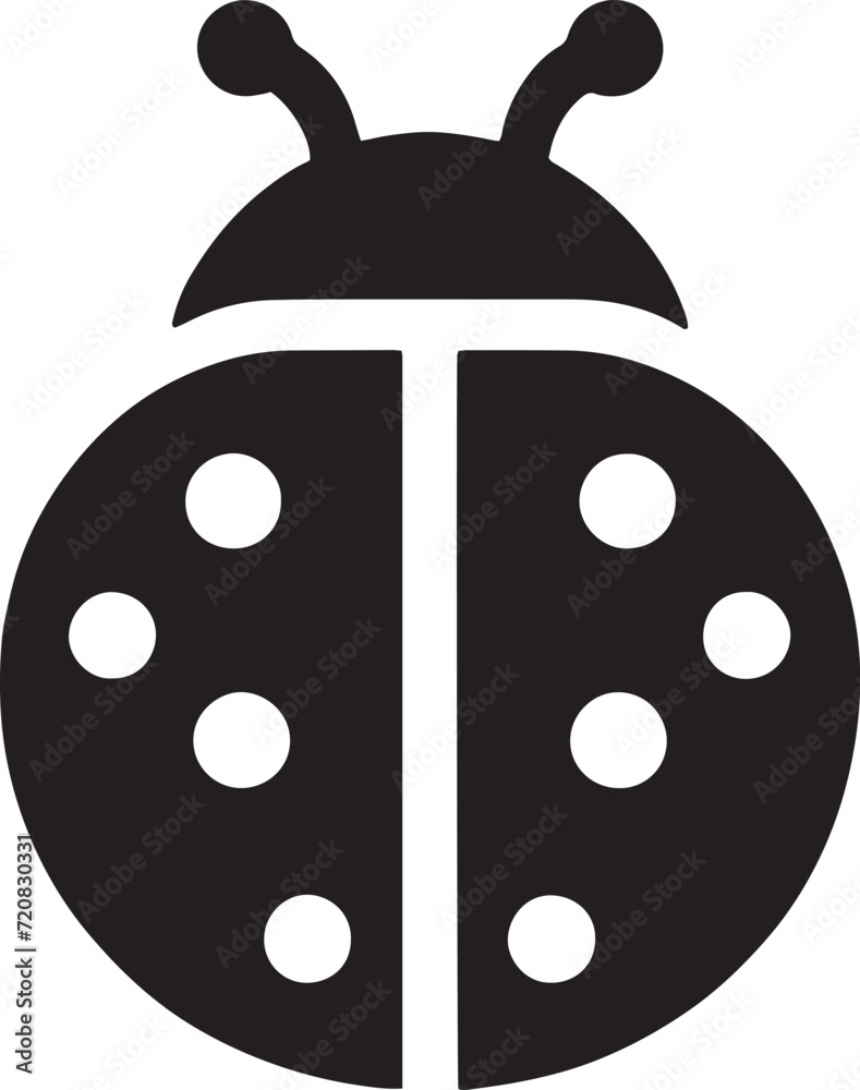 Iconic Ladybug Silhouette Iconic Ladybug Silhouette