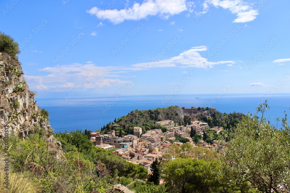 Taormina view over the city