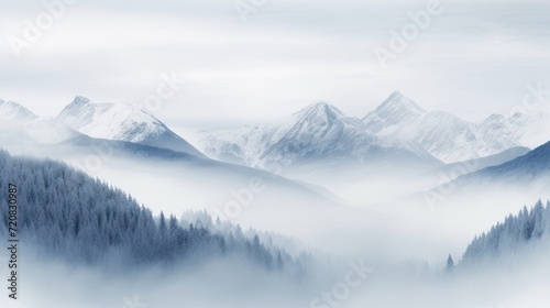Winter Mountain Landscape in Slovakia AI Generated © Alex