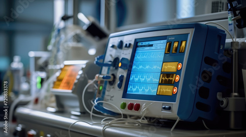Supporting equipment in the recovery ICU intensive care unit