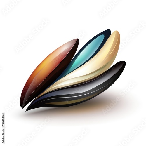Attractive Mussel Logo on White Background AI Generated