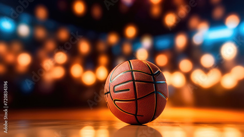 Basketball ball with bokeh effect © didiksaputra