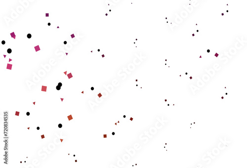 Light Pink, Yellow vector pattern in polygonal style with circles.