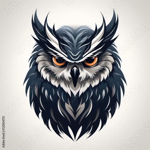 Attractive Owl Logo Design AI Generated