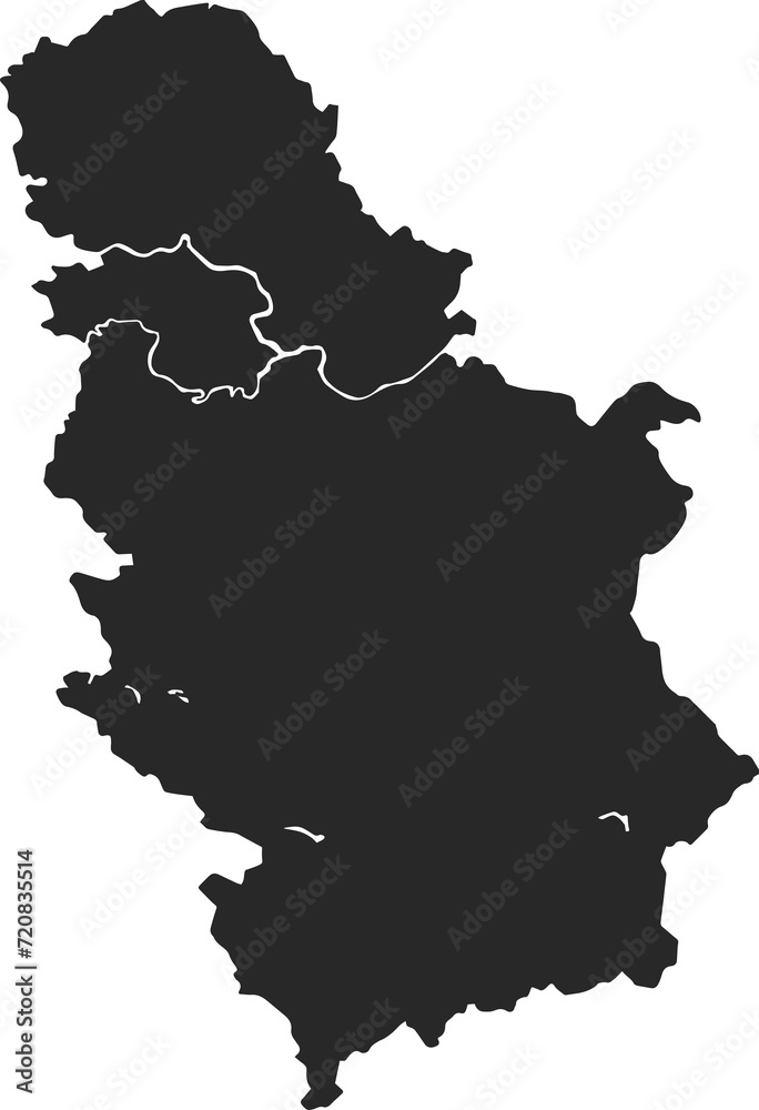 country map serbia