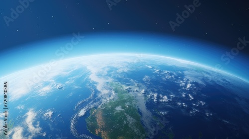 Earth from space. Elements of this image furnished by NASA. 3D rendering Generative AI