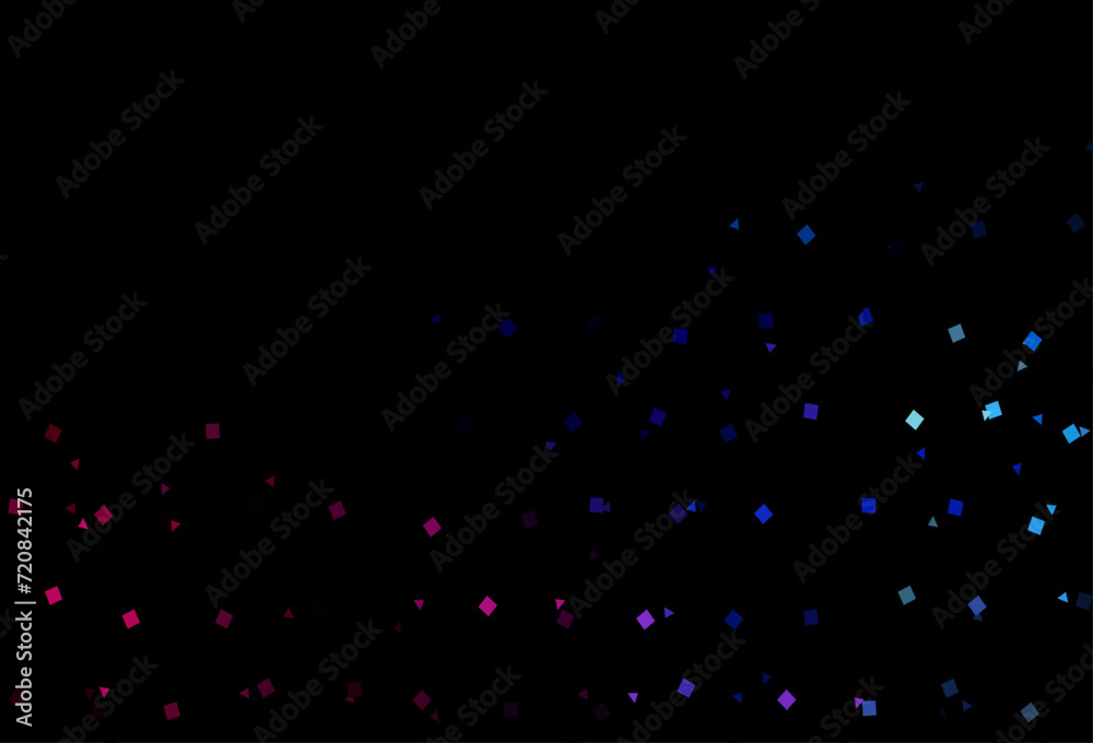 Dark Blue, Red vector template with crystals, circles, squares. Dark Blue, Red vector template with crystals, circles, squares.