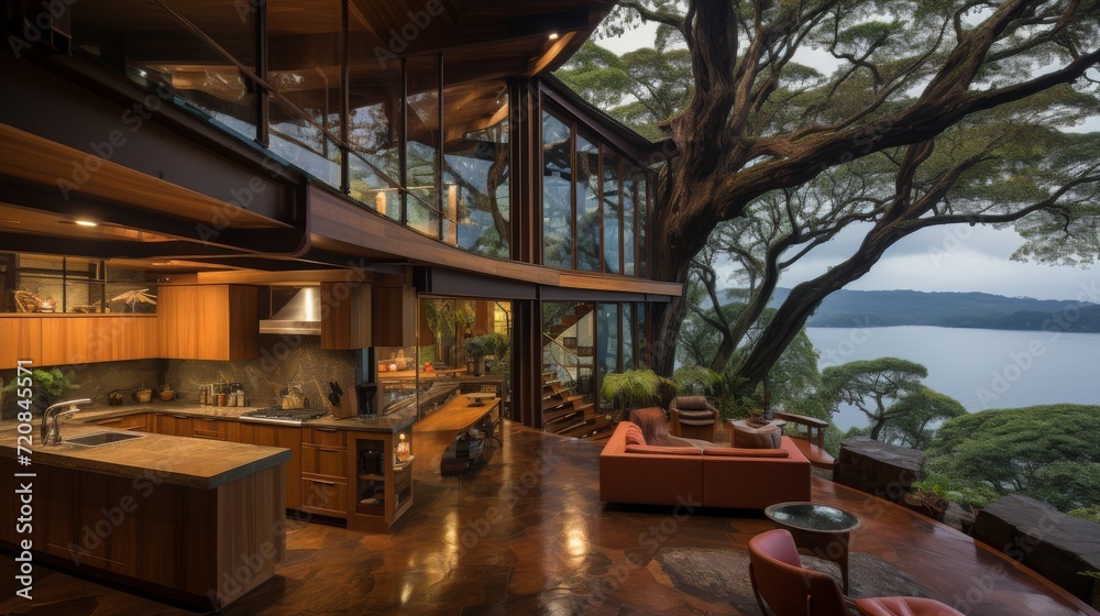 Luxurious Treehouse with Modern Design: Architecture Interior Luxurious Treehouse with Modern Design: Architecture Interior