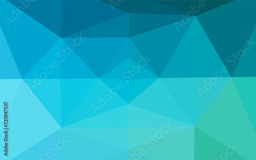 Light Blue, Green vector triangle mosaic cover. Colorful illustration in abstract style with gradient. New texture for your design.