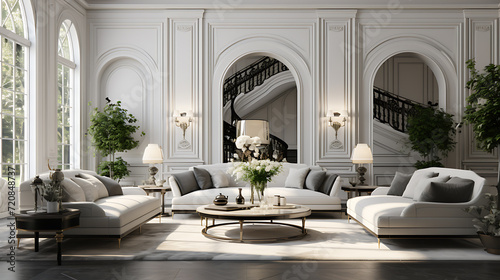 modern classic style interior design living room