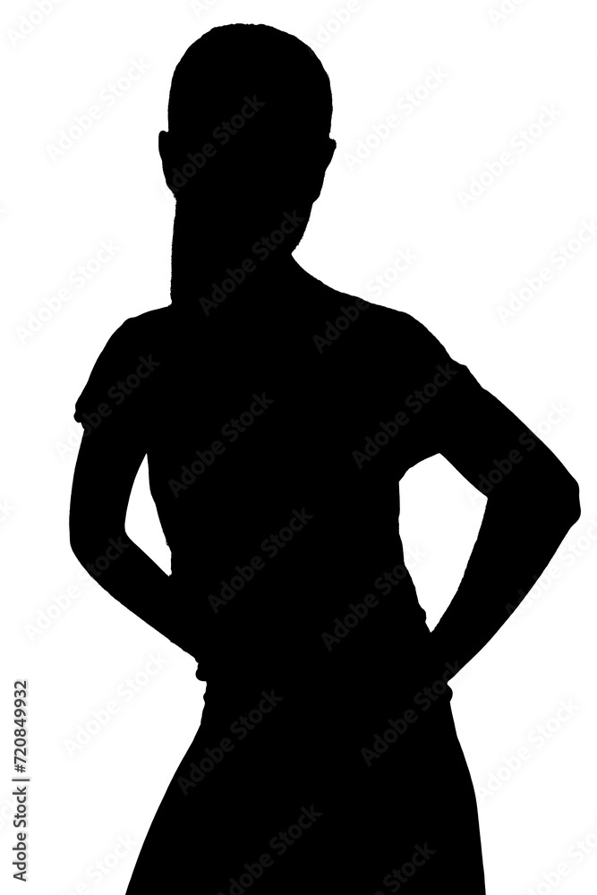 woman dancing body expression contemporary ballet dance silhouette illustration vector mocup