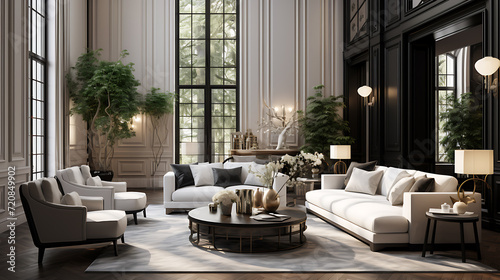 modern classic style interior design living room