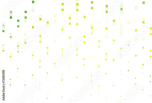 Light Green, Yellow vector pattern with crystals, rectangles.