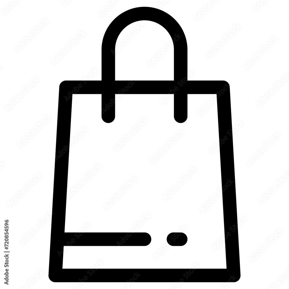 shopping bag  - Vector icon