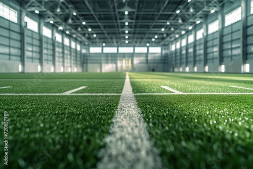Soccer Field in a Spacious Indoor Arena © Ilugram