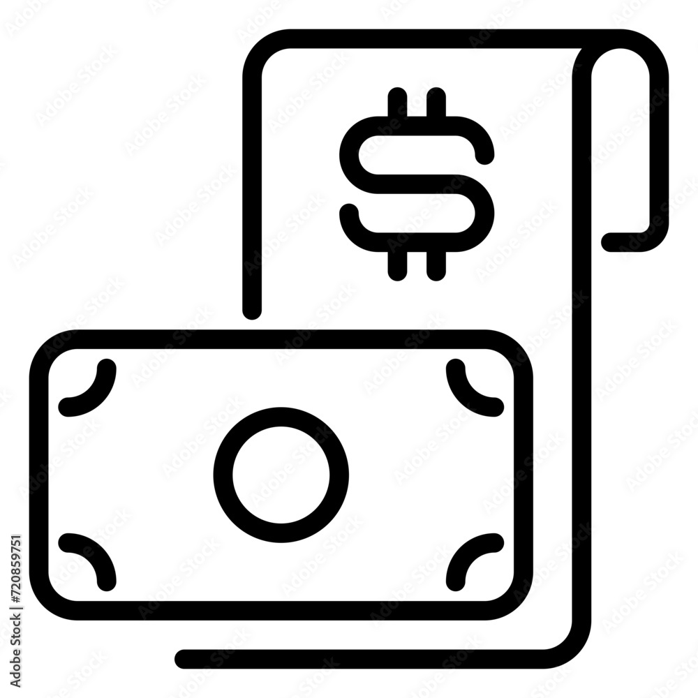 presentation icon, line icon style