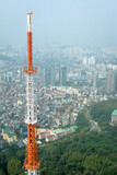 Aerial view of the city of Seoul, South Korea