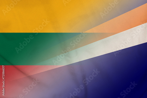 Lithuania and Marshall Islands official flag transborder relations MHL LTU