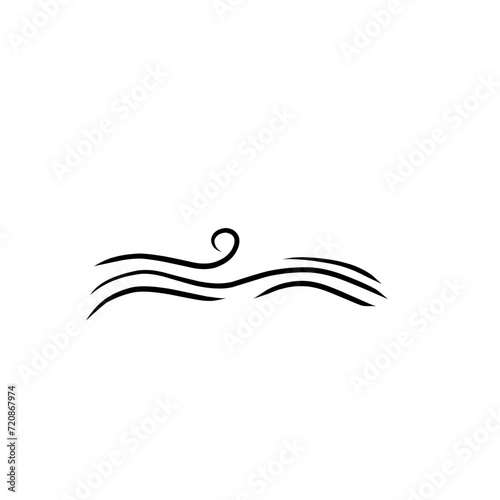 Icon sign sea wave  water spray  vector water spray concept logo of the sea reservoir