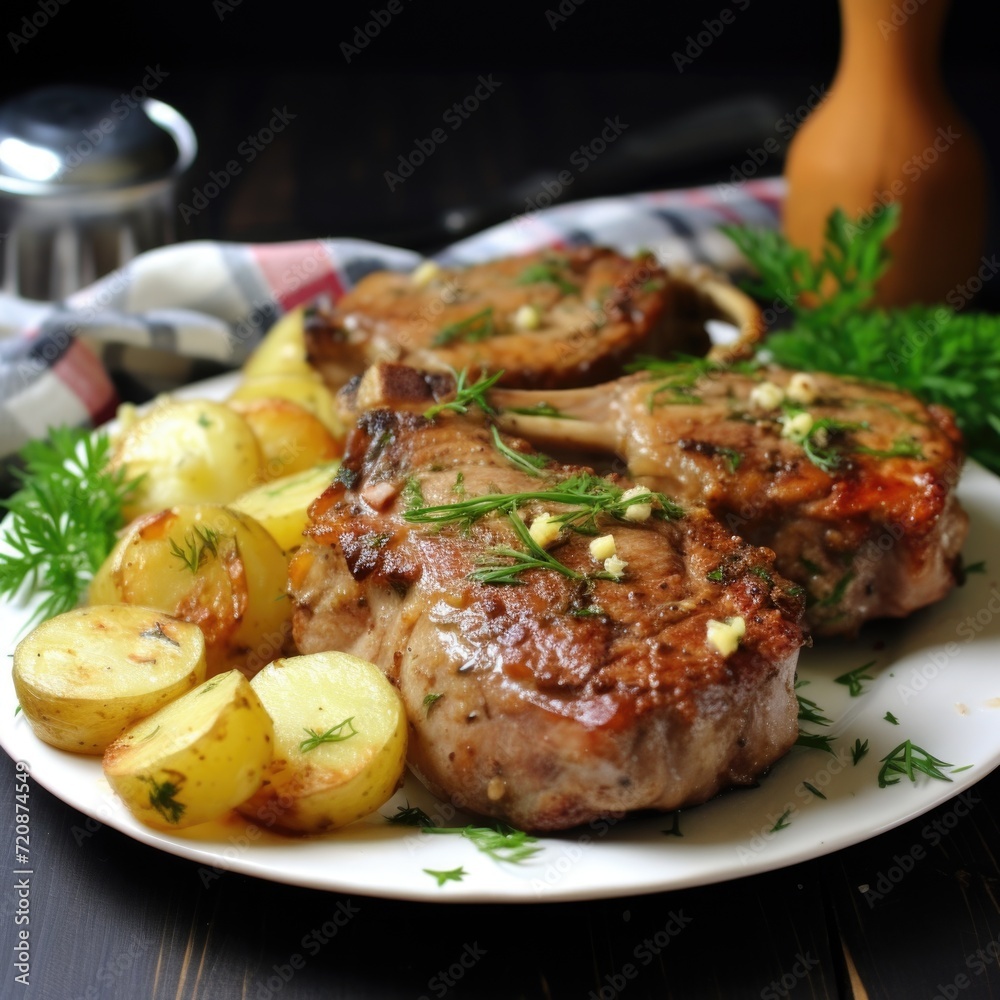 Chops with potatoes