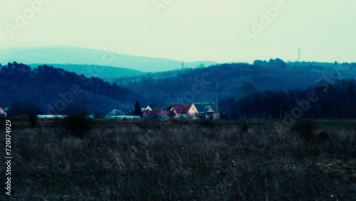 mountain village panorama