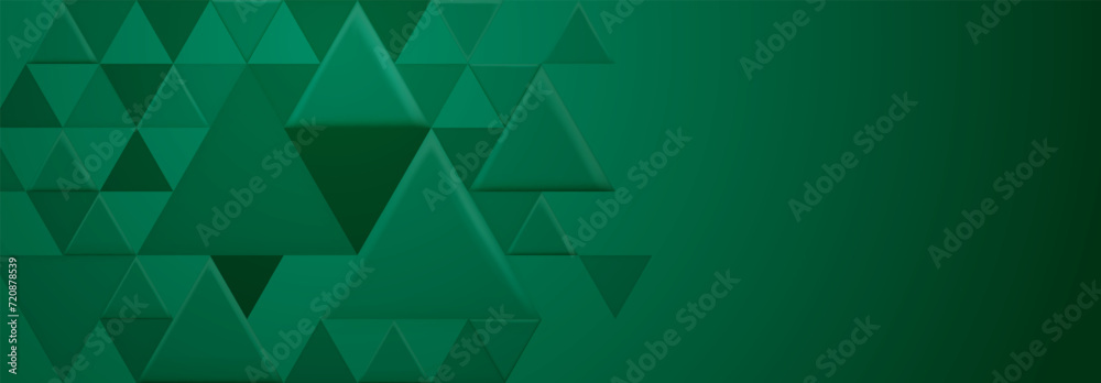 Abstract background with large and small triangular shapes in green colors Abstract background with large and small triangular shapes in green colors