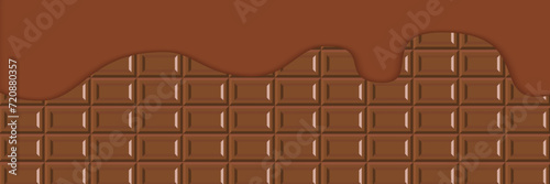 板チョコのバナー背景素材　5