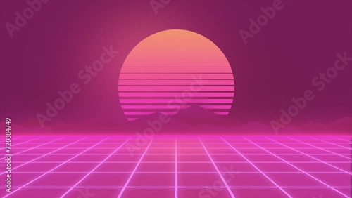 Retro Abstract Animation Video Background