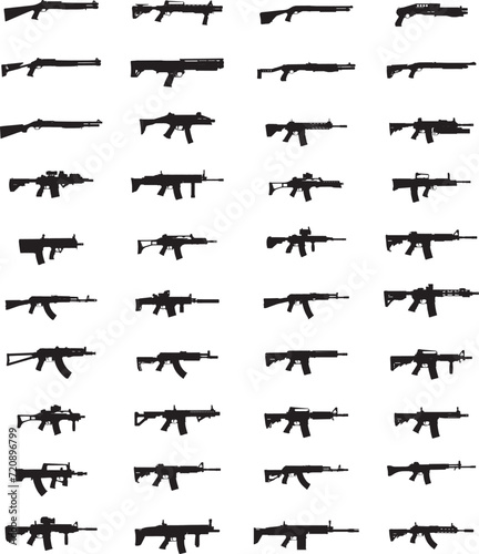 Firearms silhouettes