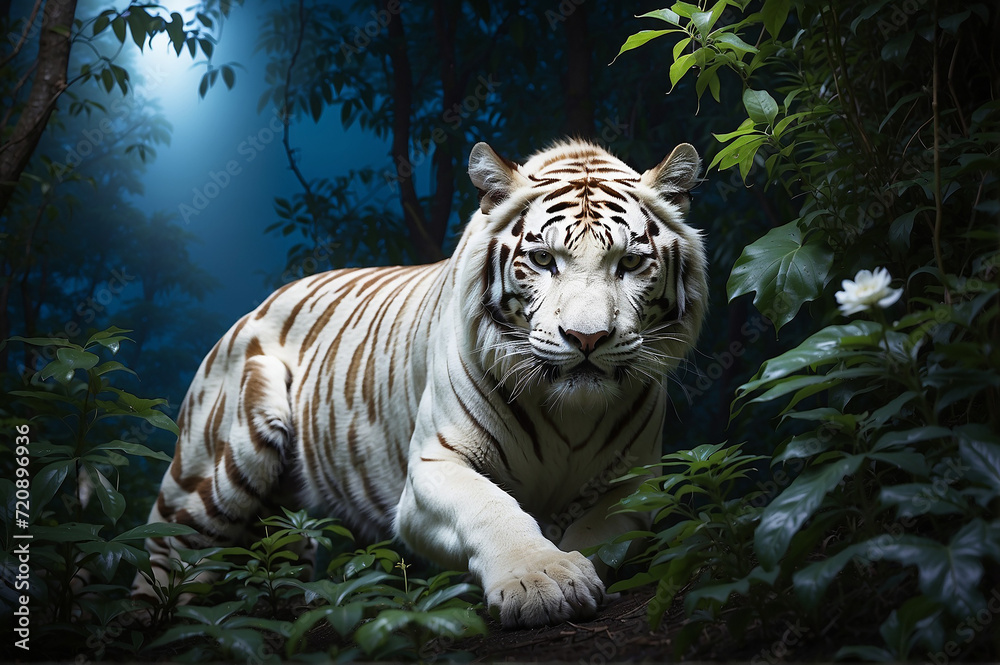 Tigre branco, felino