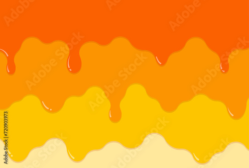 フレーム素材_垂れた液体_オレンジ