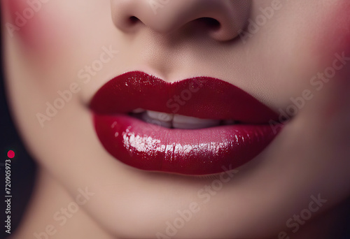 Valentines Day Sexy Makeup Makeup Beauty Shape Heart Kiss Heart Wide Beautiful paint Lips Love Lips screen